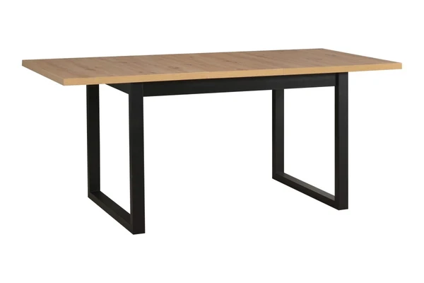 Stalas su prailginimu Ikon 103L, Juoda / Artisan ąžuolas