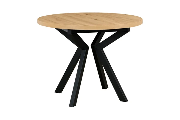 Stalas Ikon 107, Juoda / Artisan ąžuolas