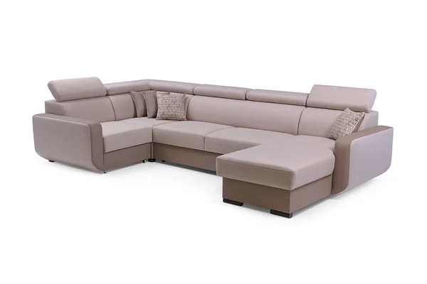 Minkštas kampas Imperio U 103, Cappuccino / Kairinis